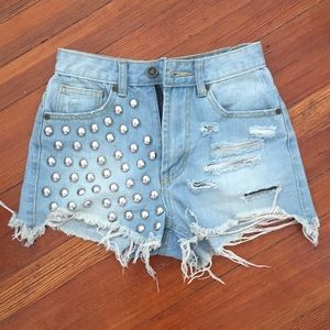 UNIF Cutoff Denim Shorts